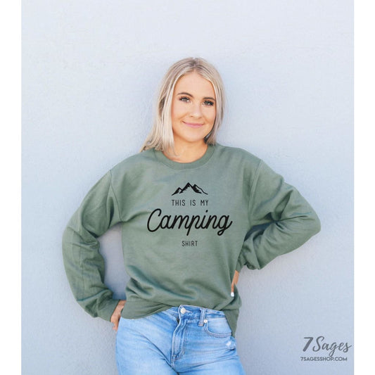 Camping Sweatshirt - This Is My Camping Shirt - Camping Gift - Camping Shirt