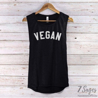 Vegan Tank Top - Vegetarian Tank Top - Vegan Shirt - Vegan Muscle Tank Top - Vegetarian Shirt - Vegan