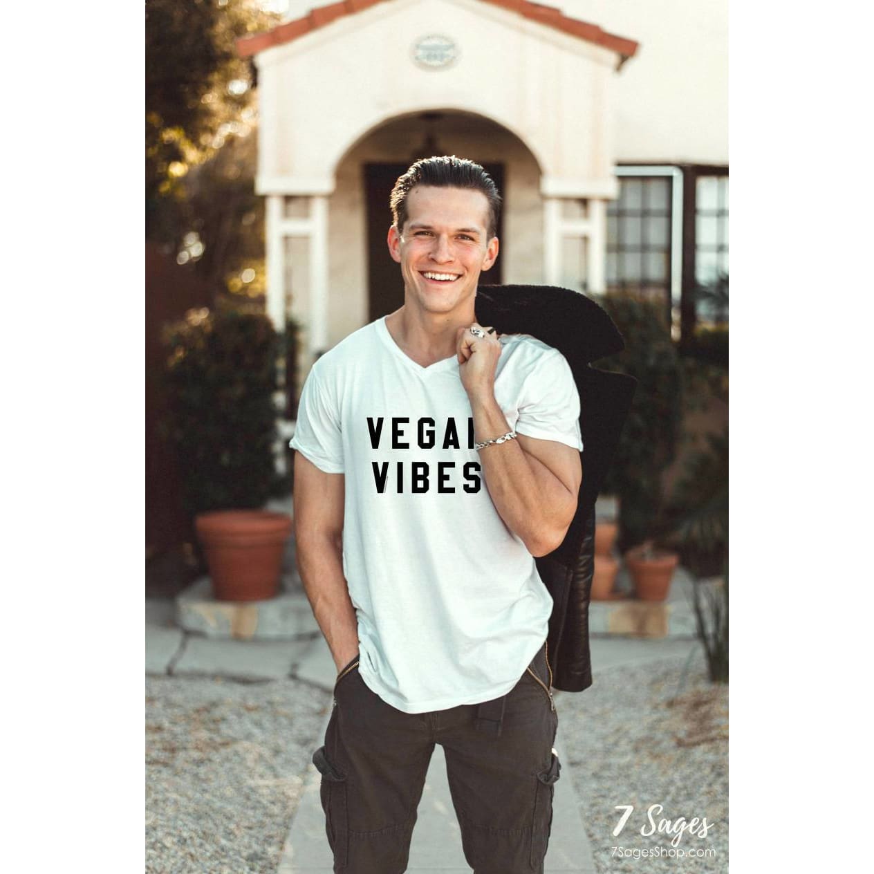 Vegan Vibes V-Neck T-Shirt