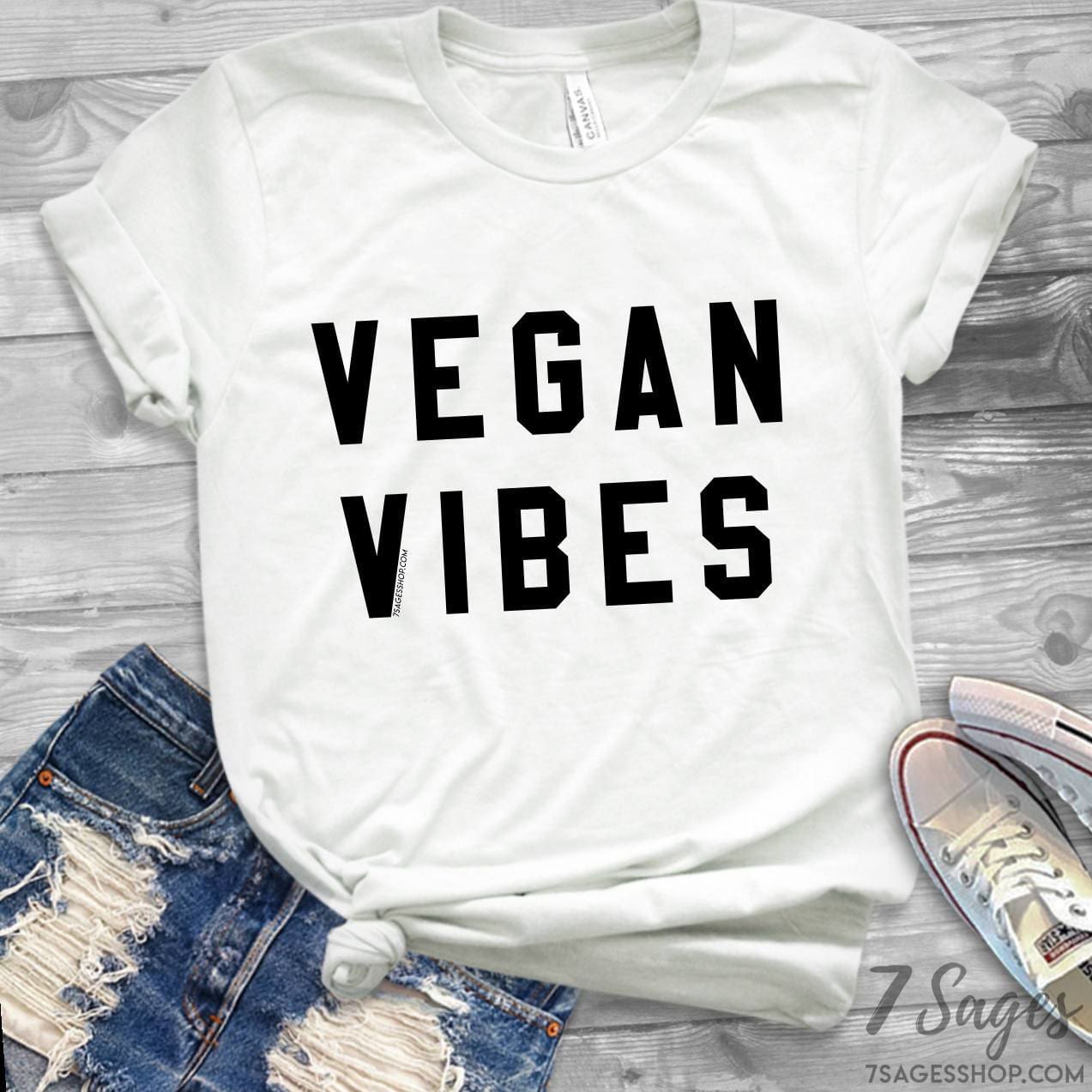 Vegan Vibes V-Neck T-Shirt